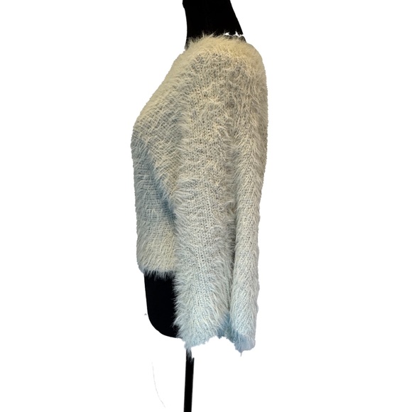 Eyelash Cropped Sweater HASHTTAG Intrend Sz M Textured Knit - Picture 3 of 8